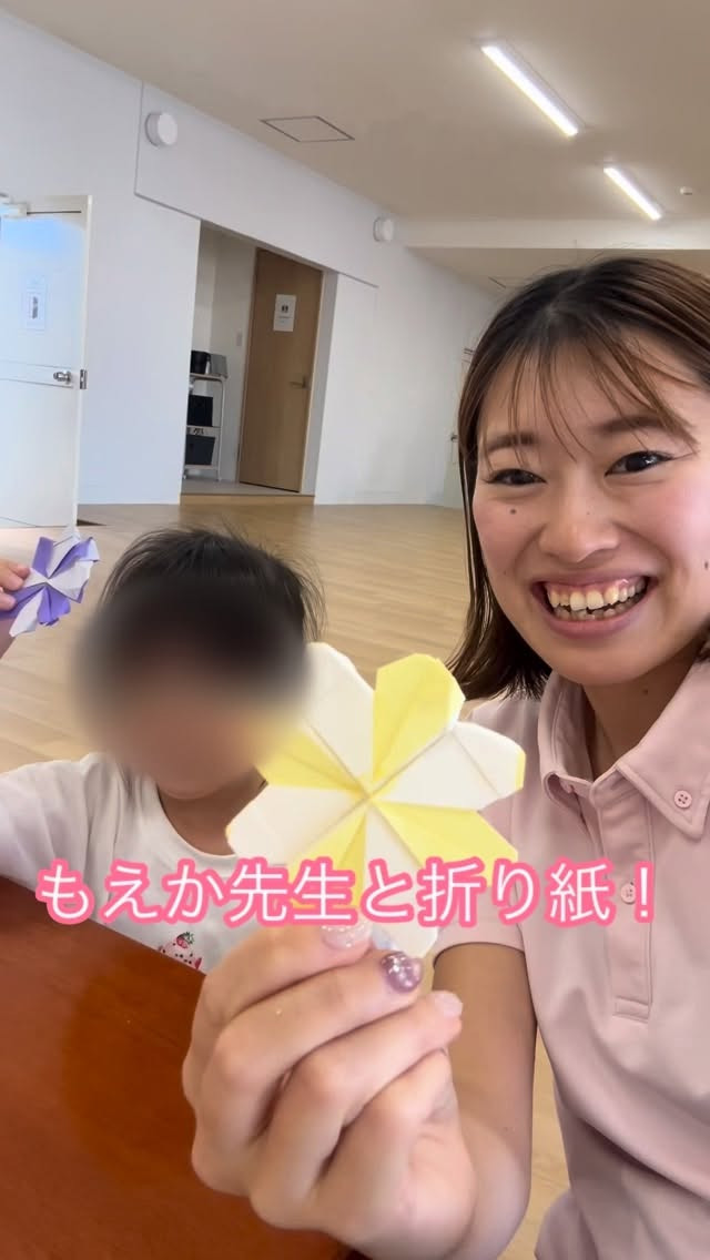 折り紙でお花を作ったよ🌼